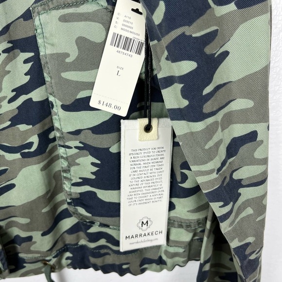 Anthropologie Marrakech Green Camo Jacket Size Large NWT - Picture 12 of 12